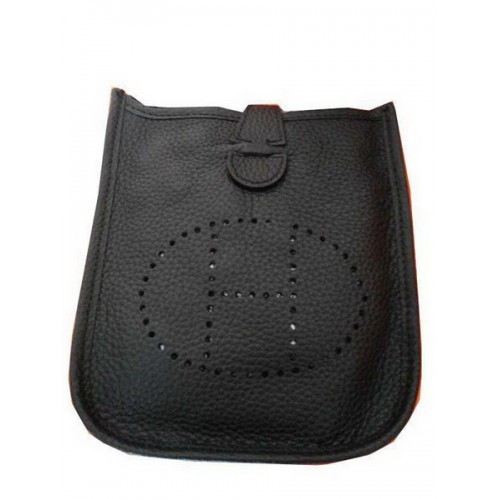 Hermes mini Evelyne Messenger Bag H1608S Negro