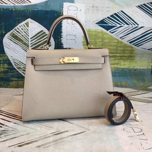 Hermes Kelly Epsom Cuero KL32 Beige original