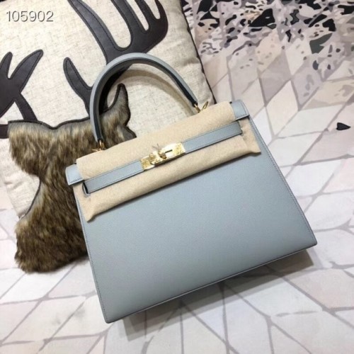 Hermes Kelly Epsom Leather KL32 azul claro original