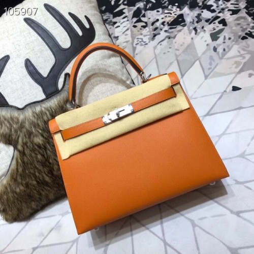 Hermes Kelly Epsom Leather KL32 naranja original
