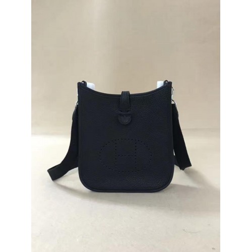 Hermes Evelyne mini 17cm Bolso bandolera de piel de becerro original H1187 Negro