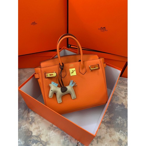 Hermes Original Togo Cuero HB35O Naranja