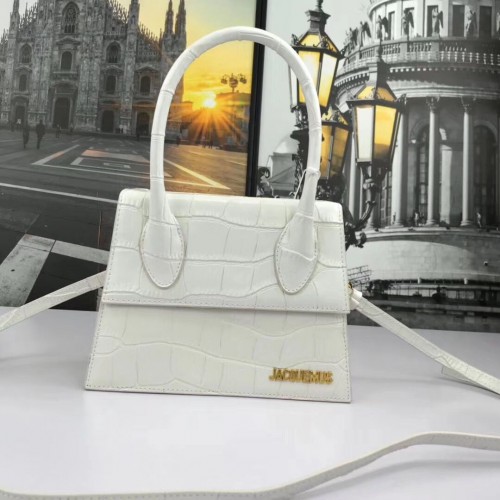 Minibolso Jacquemus Original en piel con asa superior J8088 Blanco
