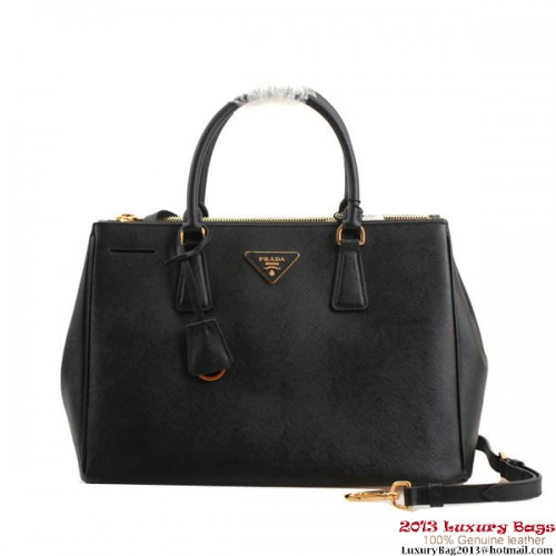 Knock Off Prada Bolso tote de cuero saffiano BN2274 Negro