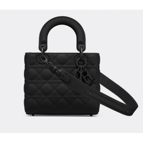 BOLSO LADY DIOR MY ABCDIOR Piel de becerro Cannage negra ultramate M0538SLOI