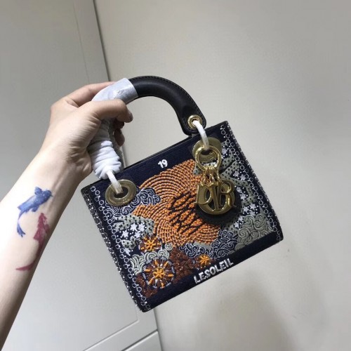 LADY DIOR cuero vacuno bordado AD0168-4