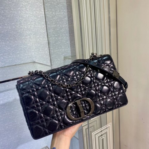 BOLSO GRANDE DIOR CARO Piel de cera importada M9243 negro