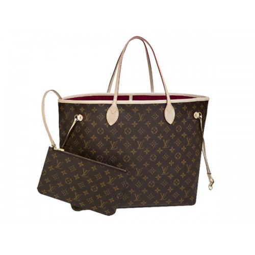 LOUIS VUITTON M40991 MONOGRAM LONA NEVERFULL GM ROJO