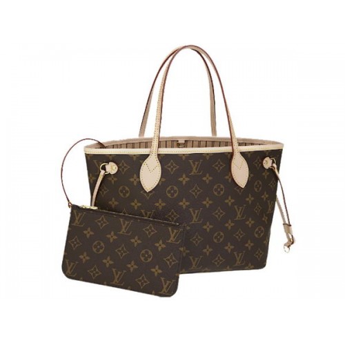 LOUIS VUITTON M41000 LONA MONOGRAM NEVERFULL PM BEIGE