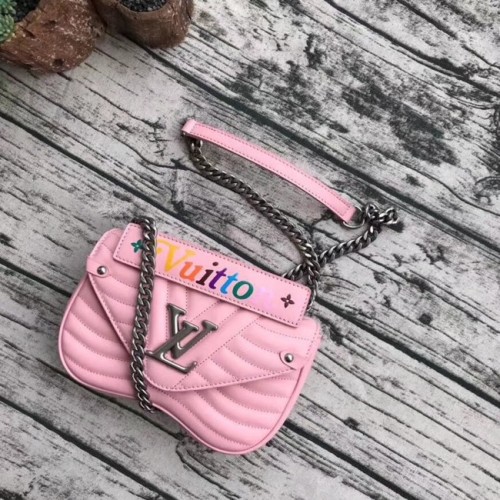 LOUIS VUITTON NEW WAVE BOLSO CON CADENA MM M51944 rosa