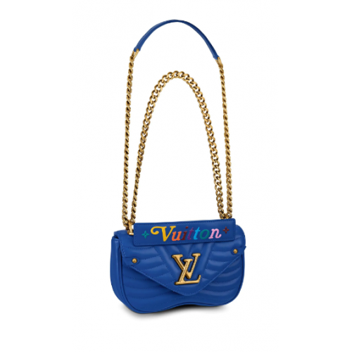LOUIS VUITTON BOLSO CADENA NEW WAVE PM M53924 Bleu Neon