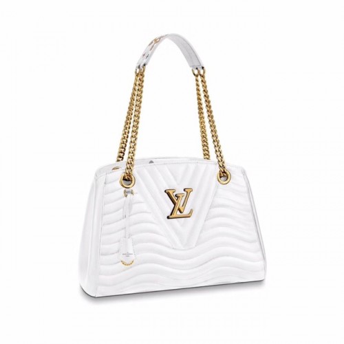 LOUIS VUITTON NEW WAVE TOTE CON CADENA M51978 blanco