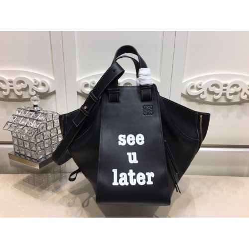 Loewe Bolso Hammock Piel de becerro 1100 Negro