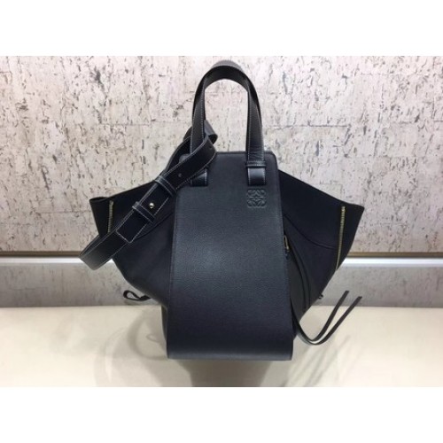 Bolso Hamaca Loewe Piel Original A9128 Negro