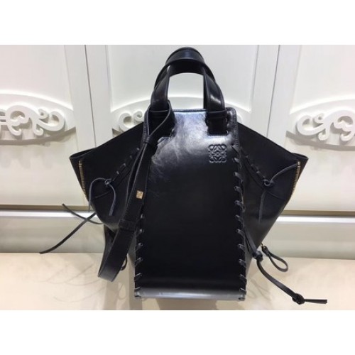 Bolso Hamaca Loewe Piel Original L9128 Negro