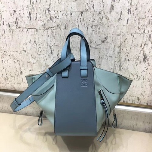 Bolso tote Loewe Hammock de piel de becerro 9126 Azul