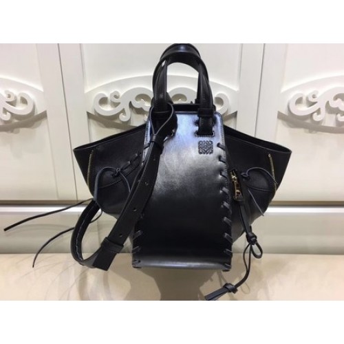 Bolso tote Loewe Hammock de piel de becerro 9127 Negro