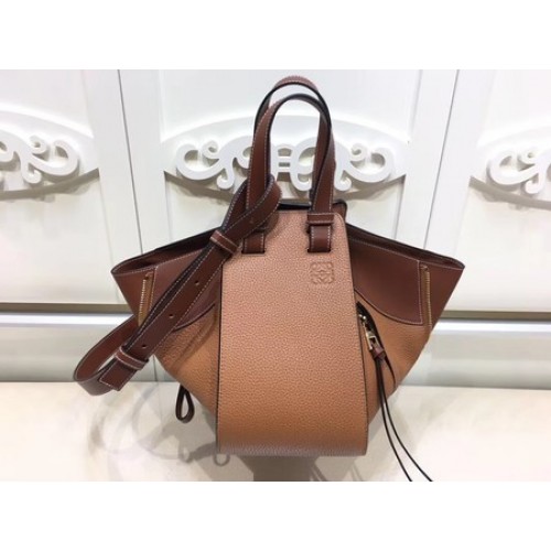 Bolso tote Loewe Hammock de piel de becerro A9127 Marrón
