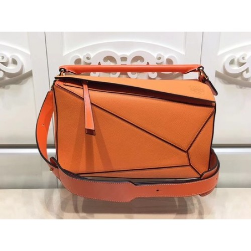 Bolso Loewe Puzzle Original Cuero L9122 Naranja