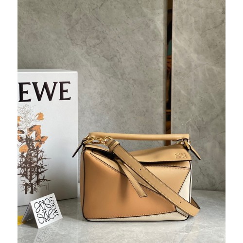 Bolso Loewe Puzzle Original Cuero 61843 marrón&Albaricoque