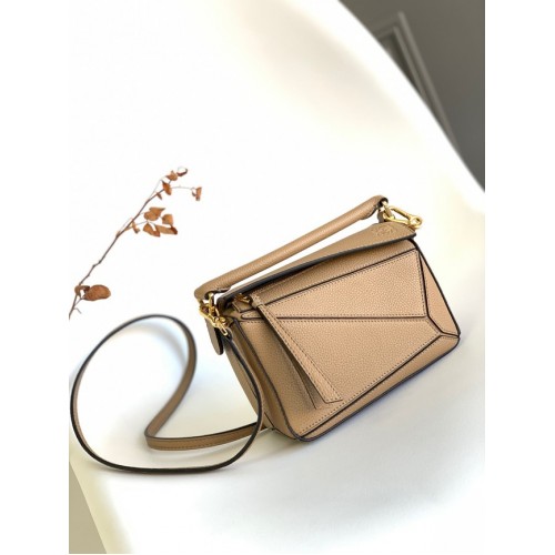 Bolso Mini Puzzle Loewe Piel Original 6124 Albaricoque