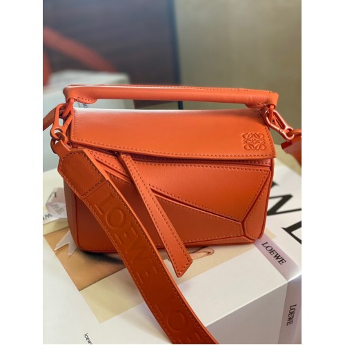 Loewe mini Bolso Puzzle Original Cuero 6223 naranja