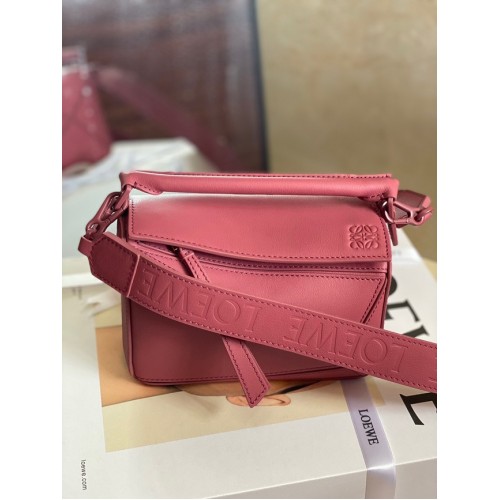 Loewe Mini Bolso Puzzle Original Cuero 6223 rosa