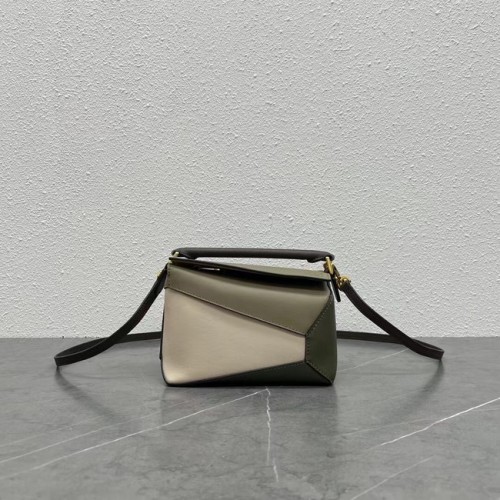 Bolso Loewe mini Puzzle Original Cuero A6124 gris