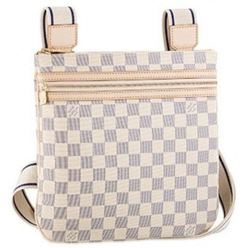 Bolso de lona Louis Vuitton Damier Azur Bosphore N51112
