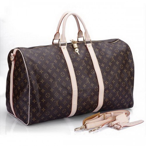 Louis Vuitton Monogram Canvas Keepall 55 con correa para el hombro M41414