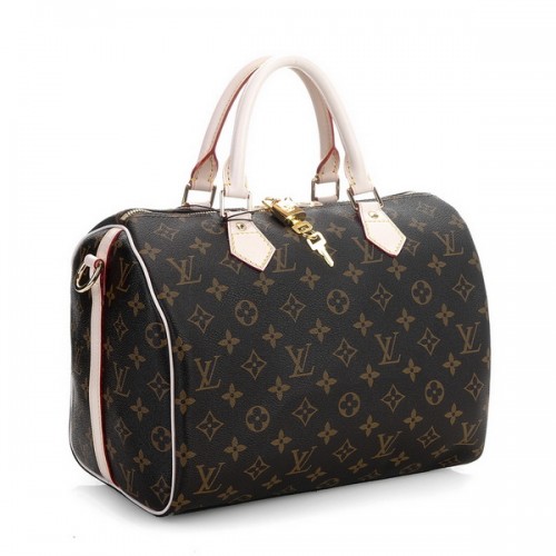 Louis Vuitton Monogram Canvas Speedy 30 con correa para el hombro M40391