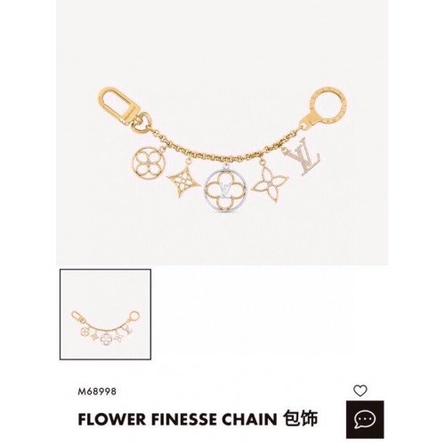 Louis Vuitton BOLSO DE CADENA DE FLORES FLORECIENTES CHARM Y LLAVERO CE9352