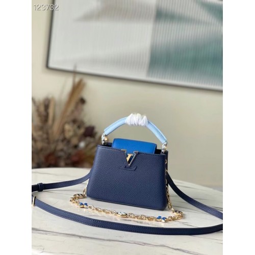 Louis Vuitton CAPUCINES MINI M20708 azul y azul cielo