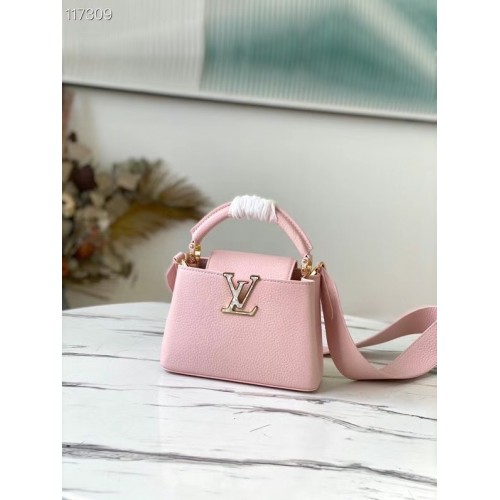 Louis Vuitton CAPUCINES MINI M56982 rosa claro