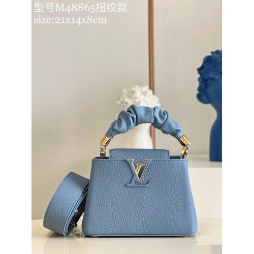 Louis Vuitton CAPUCINES MINI M58586 Azul Anochecer