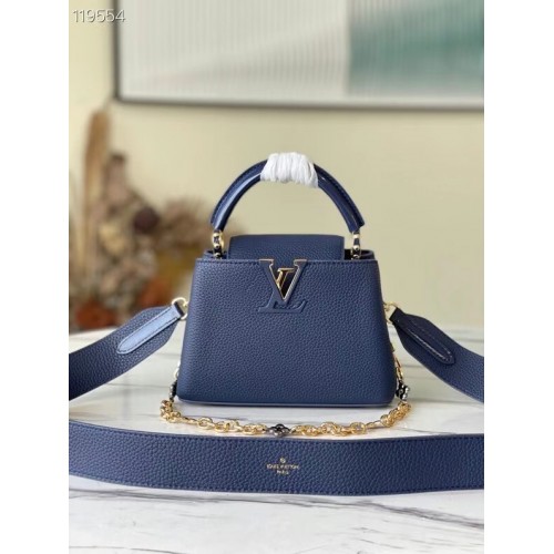 Louis Vuitton CAPUCINES MINI M59065 Azul marino