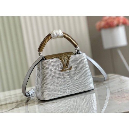 Louis Vuitton CAPUCINES MINI M59268 plata