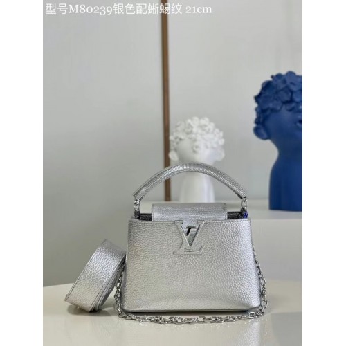 Louis Vuitton CAPUCINES MINI M80239 plata