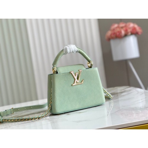 Louis Vuitton CAPUCINES MINI M81190 verde claro
