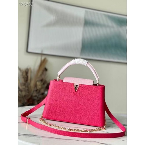 Louis Vuitton CAPUCINES MM M59872 rosa y rosa