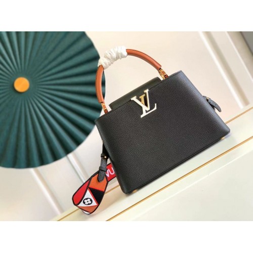 Louis Vuitton CAPUCINES Cuero Original PM M59020 Negro