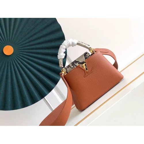 Louis Vuitton CAPUCINES Cuero Original PM M96467 Marrón