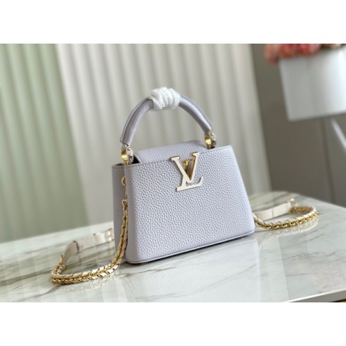 Louis Vuitton CAPUCINES PM M57228 Blanco Perla
