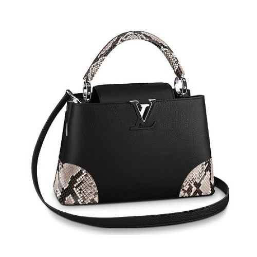 Louis Vuitton CAPUCINES PM N94410 negro