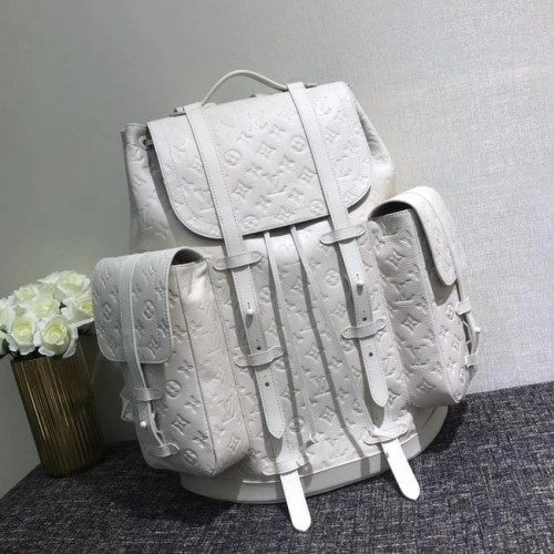 Louis Vuitton CHRISTOPHER Mochila grande M53285 blanco