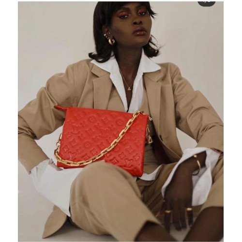 Louis Vuitton COUSSIN PM M57793 rojo
