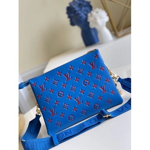 Louis Vuitton COUSSIN PM M58628 azul y rojo