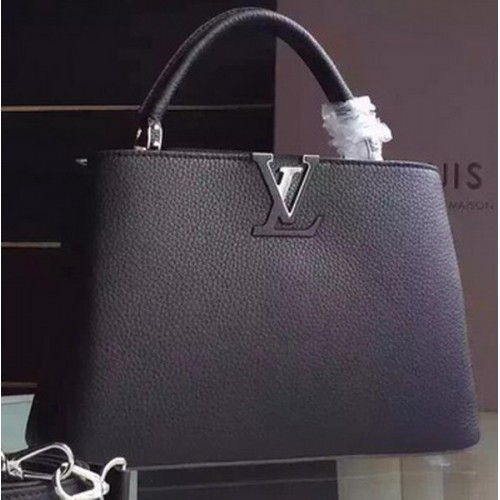 Bolso tote Louis Vuitton Capucines BB M94754 Negro