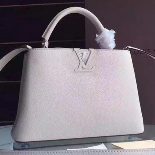 Bolso tote Louis Vuitton Capucines BB M94754 Blanquecino