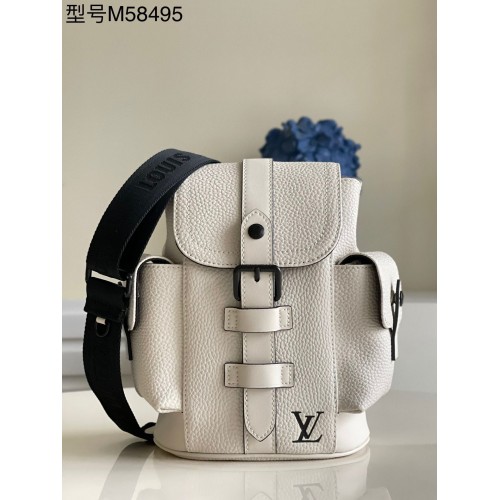 Louis Vuitton Christopher XS Mochila Taurillon Leather M58495 Blanco